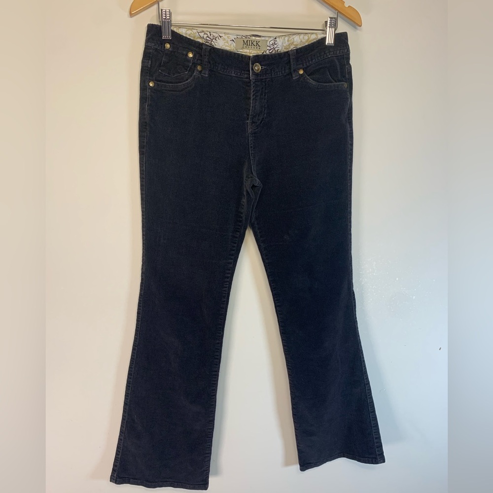 Mikk Couture Black Corduroy Pants - Straight Leg - Size 10